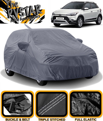 PVSTAR Car Cover For Hyundai i20 Active (With Mirror Pockets)(Grey)