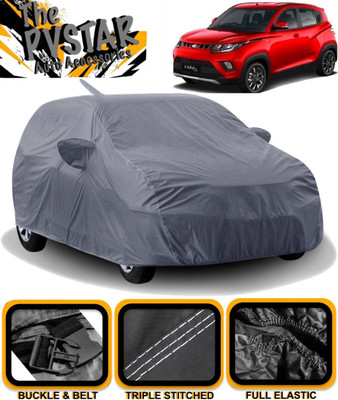 PVSTAR Car Cover For Mahindra KUV100 (With Mirror Pockets)(Grey)