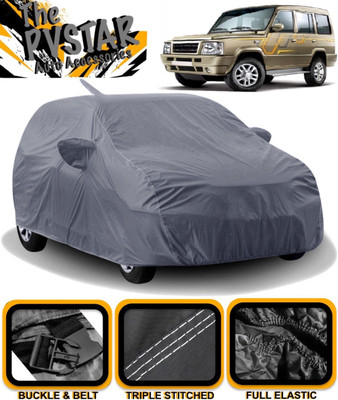 PVSTAR Car Cover For Tata Sumo Gold (With Mirror Pockets)(Grey)