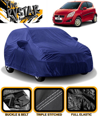 PVSTAR Car Cover For Maruti Suzuki Ritz (With Mirror Pockets)(Blue)