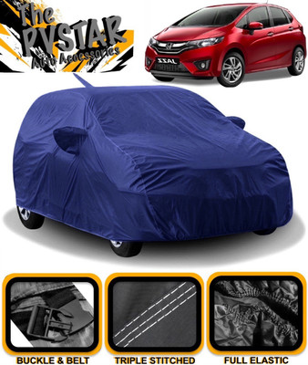 PVSTAR Car Cover For Honda Jazz (With Mirror Pockets)(Blue)