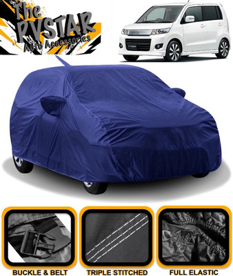 PVSTAR Car Cover For Maruti Suzuki WagonR Stingray (With Mirror Pockets)(Blue)