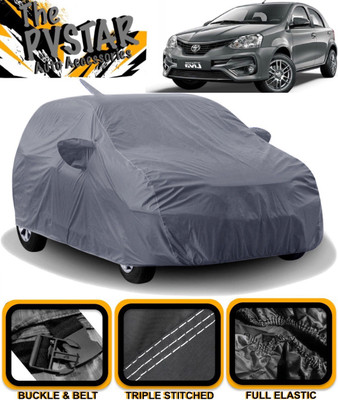 PVSTAR Car Cover For Toyota Etios Liva (With Mirror Pockets)(Grey)