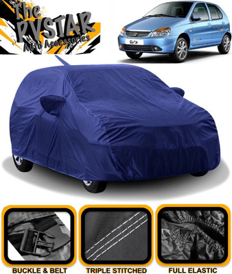 PVSTAR Car Cover For Tata Indica V2 (With Mirror Pockets)(Blue)