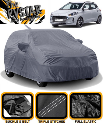 PVSTAR Car Cover For Hyundai Grand i10 Nios (With Mirror Pockets)(Grey)