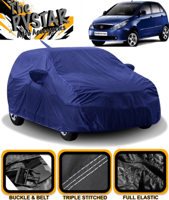 PVSTAR Car Cover For Tata Indica Vista (With Mirror Pockets)(Blue)