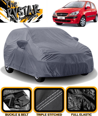 PVSTAR Car Cover For Hyundai Getz (With Mirror Pockets)(Grey)