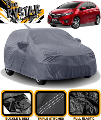 PVSTAR Car Cover For Honda Jazz (With Mirror Pockets)(Grey)