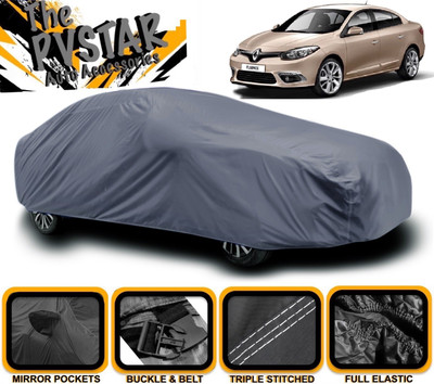 PVSTAR Car Cover For Renault Fluence (With Mirror Pockets)(Grey)