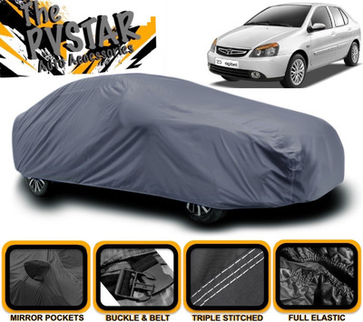 PVSTAR Car Cover For Tata Indigo CS (With Mirror Pockets)(Grey)