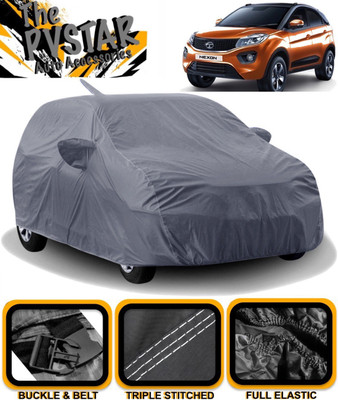 PVSTAR Car Cover For Tata Nexon (With Mirror Pockets)(Grey)