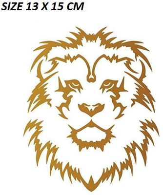 KHUTWARA Sticker & Decal for Car & Bike(Gold)