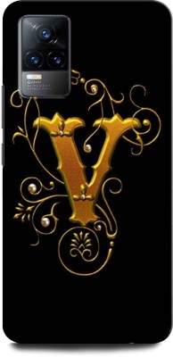 ORBIQE Back Cover for VIVO V21E 4G V, V LETTER, V ALPHABET, DESIGN(Multicolor, Hard Case, Pack of: 1)