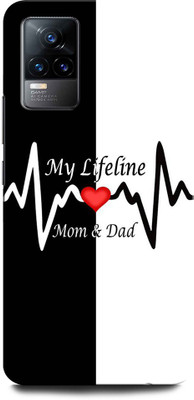 ORBIQE Back Cover for VIVO V21E(Black, White, Hard Case, Pack of: 1)