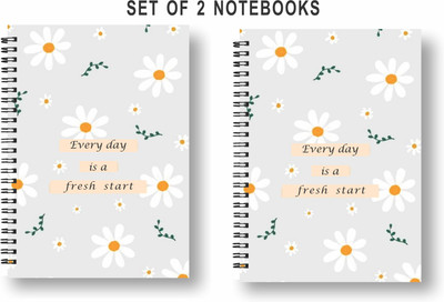 3DS Note book A5 Diary Ruled 80 Pages(wiro combo 5, Pack of 2)