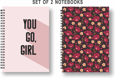 3DS Note book A5 Note Book Unruled 80 Pages(wiro combo 27, Pack of 2)