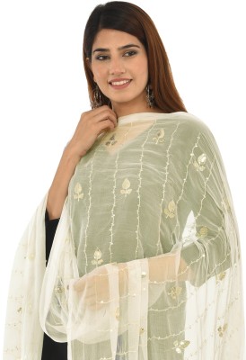 YOUTHQUAKE Chiffon Embellished Women Dupatta