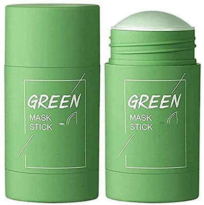 GFSU Green Mask Stick Clay Mask Oil Control Anti-Acne Face Mask Cream Pack Of Two(80 g)