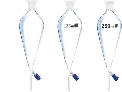 Salco Borosilicate Glass Funnel Set(Clear, Pack of 3)