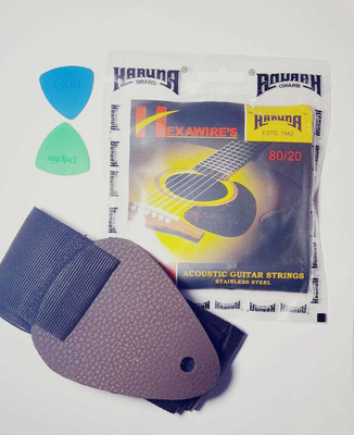 KARUNA Acoustic KARUNAA BLETS PICKSS Guitar String(6 Strings)