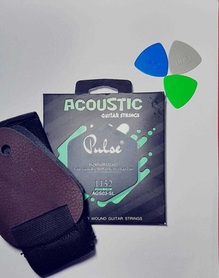 Pulse Acoustic PULS STRING SET BELT AND PICKA Guitar String(6 Strings)