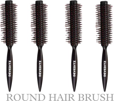 DEVEDITZ Roller Hair Brush| For Smooth & Straight Hair |Kanga| Pack of 4|