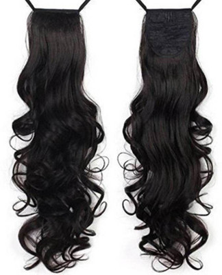 SAMYAK Ribbon Ponytail style Curly /Wavy Hair Extension