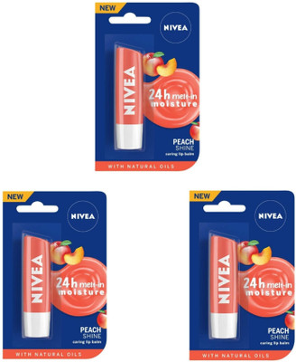 NIVEA Peach Shine Peach Shine(Pack of: 3, 4.8 g)