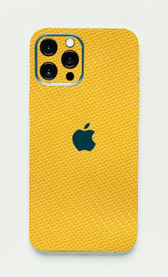 BUGGU Apple iPhone 13 Pro Max, apple iphone 13 pro max Mobile Skin(Ultra Super Yellow Carbon Fiber Skin With High Mattte Finish., Mobile Skin (Back+Side+Camera))
