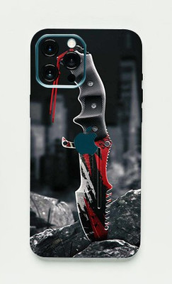 BUGGU Apple iPhone 12 Pro Max, apple iphone 12 pro max Mobile Skin(Ultra Super Killer Knife Skin With High Matte Finish., Mobile Skin (Back+Side+Camera))