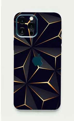 BUGGU Apple iPhone 13 Pro Max, apple iphone 13 pro max Mobile Skin(Ultra Super Black Abstract Shape Skin With High Matte Finish., Mobile Skin (Back+Side+Camera))