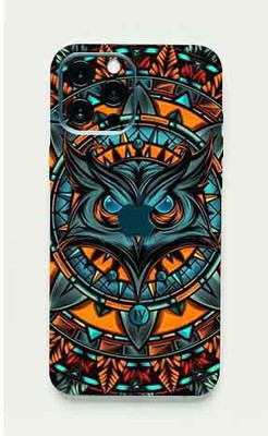 BUGGU Apple iPhone 12 Pro Max, apple iphone 12 pro max Mobile Skin(Ultra Super Mighty Owl Skin With High Matte Finish., Mobile Skin (Back+Side+Camera))