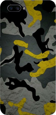LAMHA Oppo A3s Mobile Skin(Ultra Super Camouflage Yellow With High Matte Finish.)