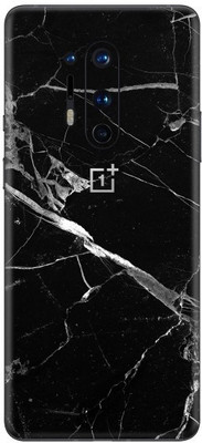 Orgic India OnePlus 8 Pro Mobile Skin(Black Marble)