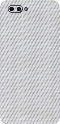 LAMHA Oppo A3s Mobile Skin(Ultra Super Silver Carbon Fiber With High Matte Finish.)