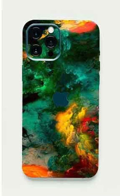 Jeeva Creation Apple iPhone 12Pro Max Mobile Skin(Ultra Super Multicolor Clouds Skin With High Matte Finish.)