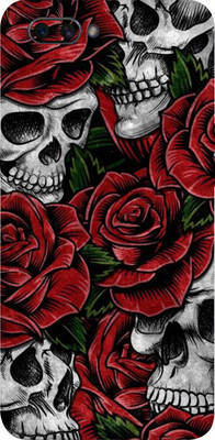 LAMHA Oppo A3s Mobile Skin(Ultra Super Roses And Skulls With High Matte Finish.)