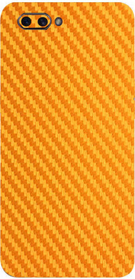 LAMHA Oppo A3s Mobile Skin(Ultra Super Carbon fiber Golden With High Matte Finish.)