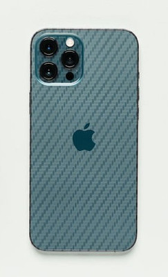 TJ CREATION Apple iPhone 12 Pro Max, apple iphone 12 pro max Mobile Skin(Ultra Super Transparent Carbon Fiber Skin With High Matte Finish., Mobile Skin (Back+Side+Camera))