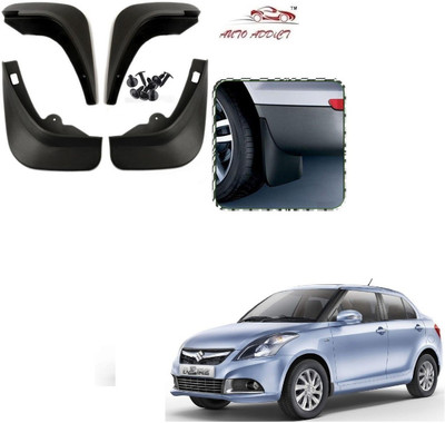 AuTO ADDiCT Rear Mud Guard, Front Mud Guard For Maruti Swift Dzire 2011, 2017(Black)