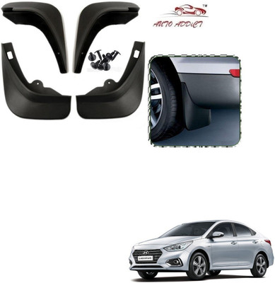 AuTO ADDiCT Rear Mud Guard, Front Mud Guard For Hyundai Verna VTVT 1.6 SX Petrol 2017(Black)