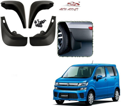AuTO ADDiCT Rear Mud Guard, Front Mud Guard For Maruti WagonR 2019(Black)