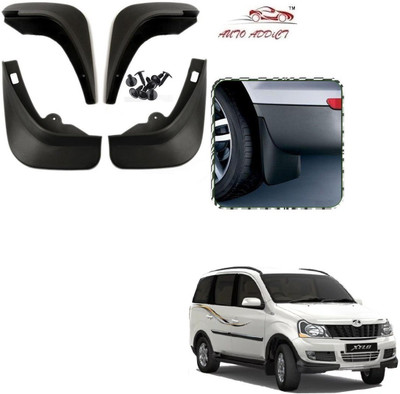 AuTO ADDiCT Rear Mud Guard, Front Mud Guard For MAHINDRA Xylo NA(Black)