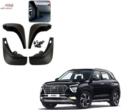 AuTO ADDiCT Rear Mud Guard, Front Mud Guard For Hyundai Creta 2020(Black)
