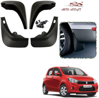 AuTO ADDiCT Rear Mud Guard, Front Mud Guard For Maruti Celerio 2008, 2021(Black)