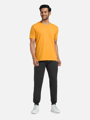 XYXX Men Solid Yellow, Blue Top & Pyjama Set