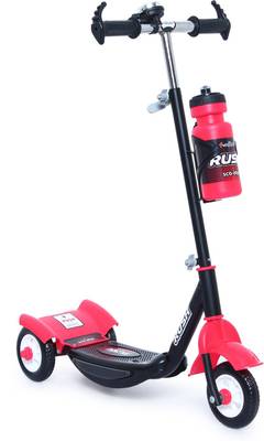 Fun Ride FunRide Kids Scooter - RUSH Three Wheel Kick Scooters for Boys and Girls with SIPPER, BELL, Adjustable Height and Rear Brake - 3 Wheels Skate for Age 3 -10 Years