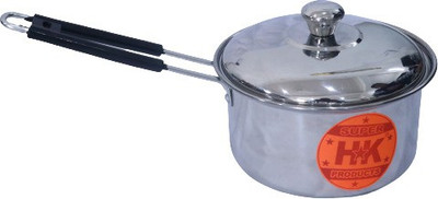 Super HK Stainless Steel Sauce Pan/Tea Pan with LID Sauce Pan 16 cm diameter with Lid 1.5 L capacity(Stainless Steel, Induction Bottom)
