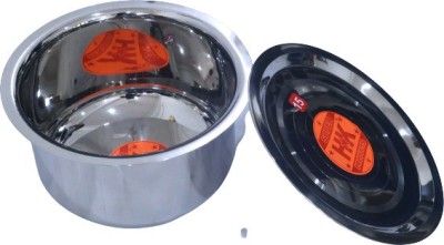 Super HK Tope with Lid 4 L capacity 22.85 cm diameter(Stainless Steel)