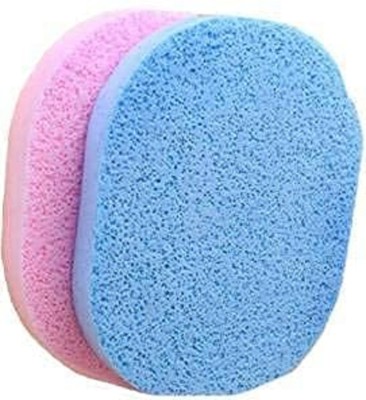 mapperz Face cleaning sponge Facial Cleaning Wash Puff Sponge Makeup Washing Pad Deep Cleansing Exfoliating Facial Sponge Assorted Color Sponge set of 2 (pack of 2)